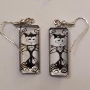 Halloween Rectangle Shape Dangle Earrings